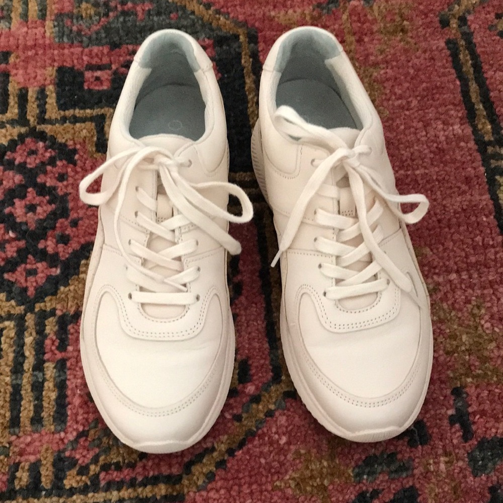 Everlane Tread Trainers sneakers leather size 10.5 Blush Color